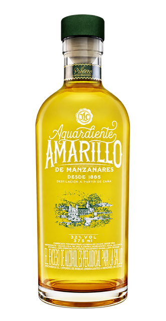 Botella de Aguardiente Amarillo.