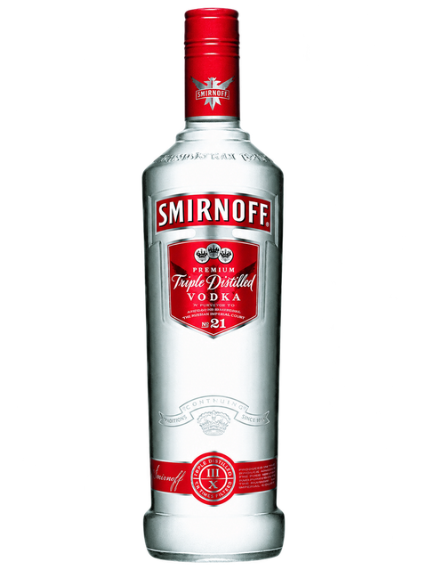Botella de Smirnoff.